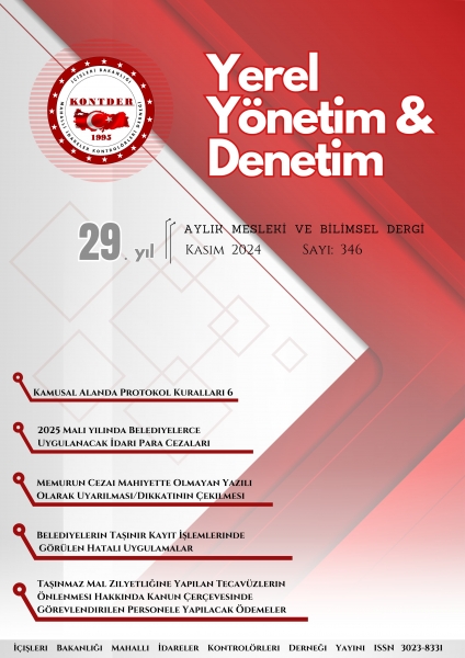 YEREL YÖNETİM VE DENETİM DERGİSİ Kasım 2024